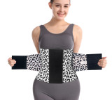 Women Leopard Print Slimming Waistband Stretchy Elastic Waistband