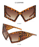 Women futuristic tech glasses, modern sunglasses