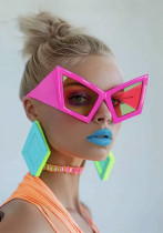 Women futuristic tech glasses, modern sunglasses