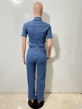 Women Sexy Denim Jumpsuit