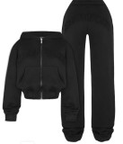 Women casual printed top and pants two-piece set