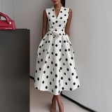 Women French Polka Dot Summer Dresses