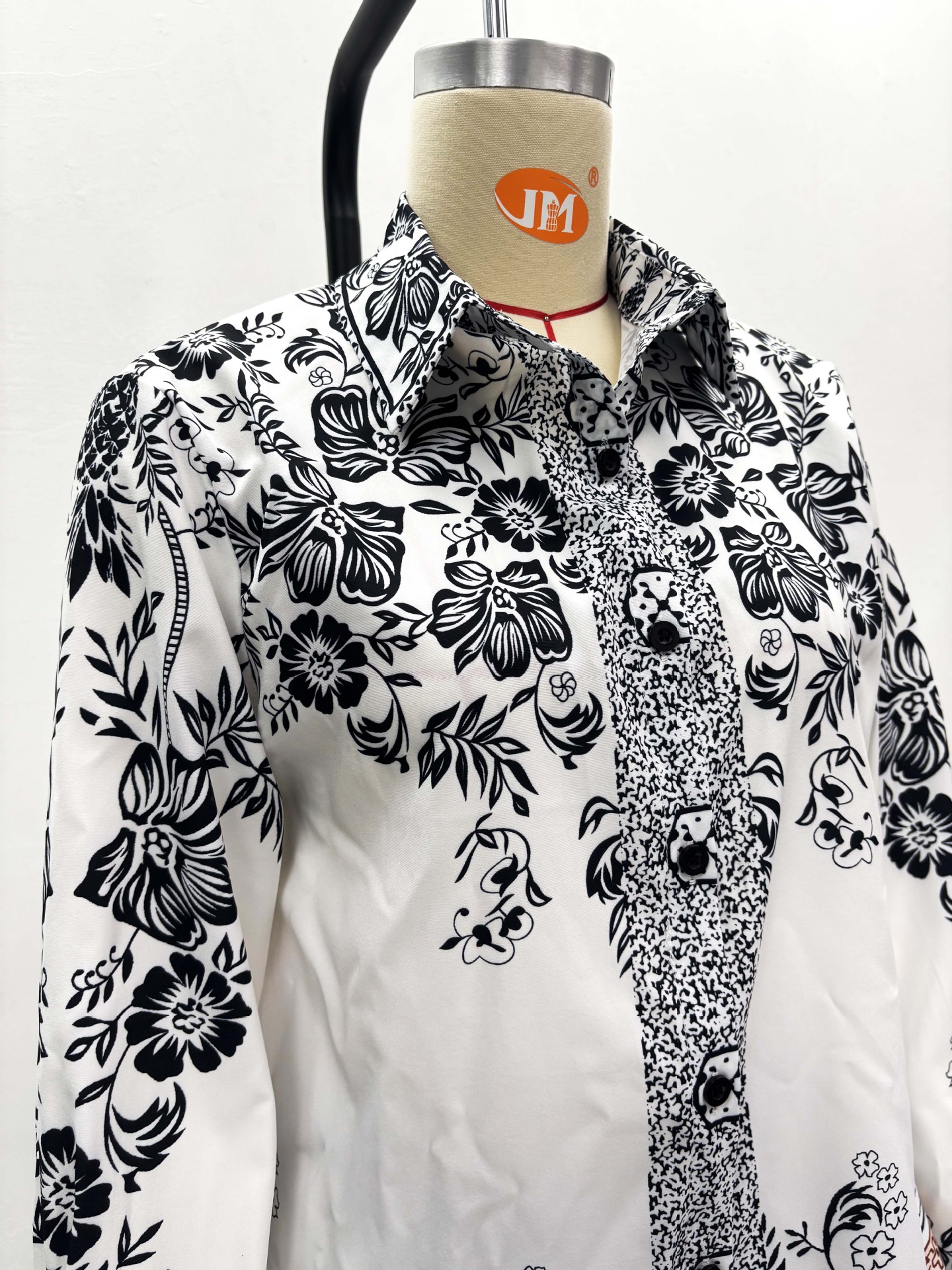 Women's African Trendy Turndown Collar Print Shirt Wide Leg Pants Set