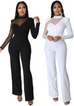 Women's Spring Solid Color Casual Jumpsuit Women's Spring Solid Color Casual Jumpsuit