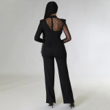 Women's Spring Solid Color Casual Jumpsuit