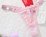 Women's Lace Low Waist Thin Comfortable Seamless Thong