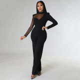 Women's Spring Solid Color Casual Jumpsuit