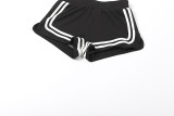 Women's Autumn Winter Fashion Long Sleeve Turndown Collar Slim Fit Shorts Set
