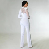 Women's Spring Solid Color Casual Jumpsuit