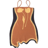 Women's Autumn Fashion Strap Low Back Irregular Dress