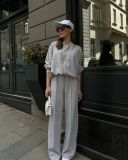 Women's Spring Autumn Trendy Casual Zipper Top Pants Set