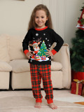 Christmas Family Matching Christmas Tree Reindeer Plaid Pajamas Set
