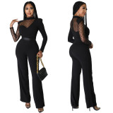 Women's Spring Solid Color Casual Jumpsuit