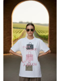 Women's Summer Cotton Fashion Chic Casual Print Oversize T-Shirt