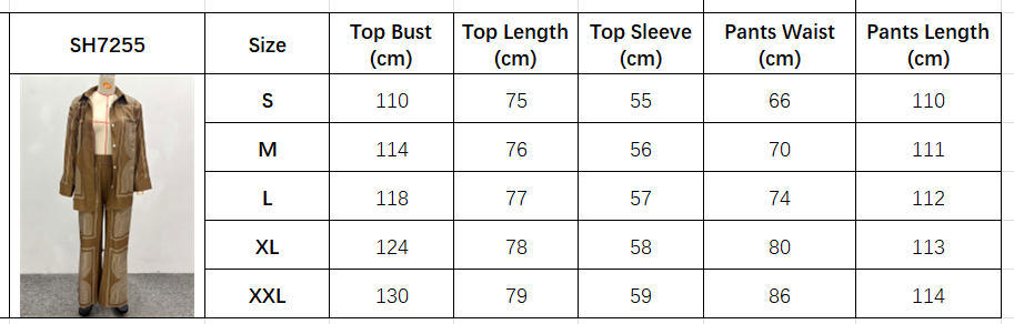 Women's African Plus Size Casual Long Sleeve Shirt Pants Set