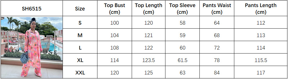 Women's Plus Size African Chic Loose Print Long Shirt Wide Leg Pants Set