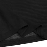 Women's Fashion Sexy Slash Shoulder See-Through Mesh Low Back Dress