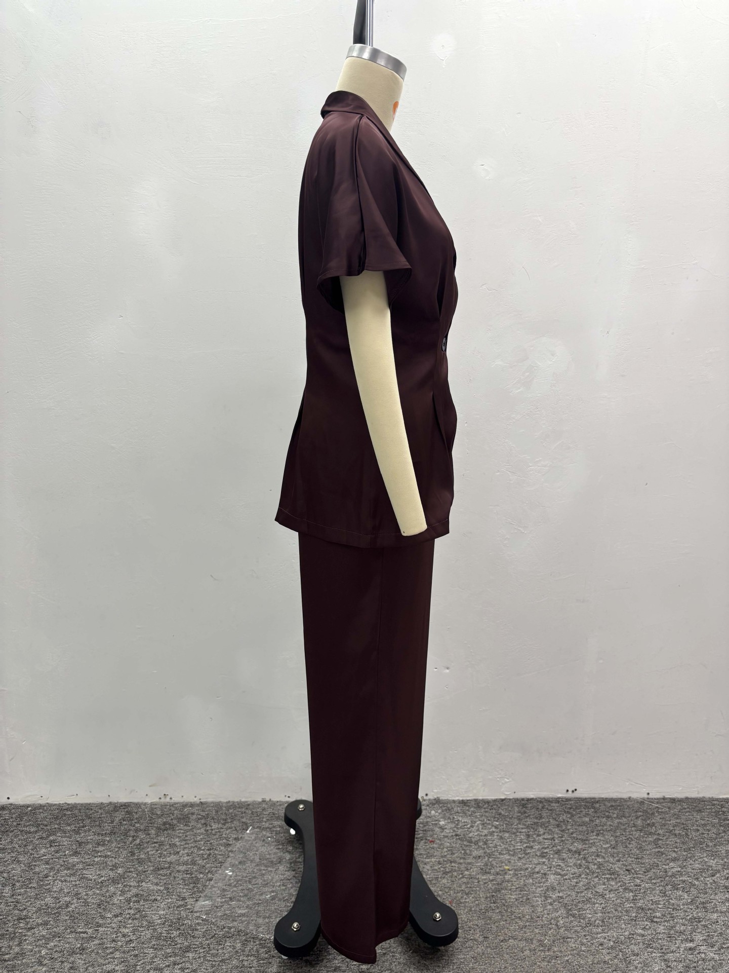 Women's African Fashion Chic Trendy V-Neck Shirt High Waist Pants Set