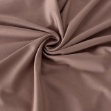 Women's Solid Color Halter Neck Round Neck Fashion Cut-Out Dress