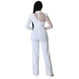 Women's Spring Solid Color Casual Jumpsuit
