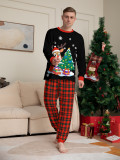 Christmas Family Matching Christmas Tree Reindeer Plaid Pajamas Set