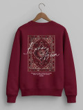 Women's Trendy Casual Print Autumn Winter Hip Hop Round Neck Loose Top