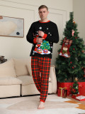 Christmas Family Matching Christmas Tree Reindeer Plaid Pajamas Set