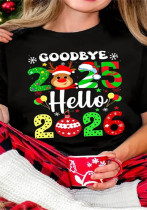 Women Round Neck Print Short-Sleeved T-Shirt Women Round Neck Print Short-Sleeved T-Shirt