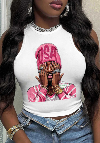 Women Printed Tank Top