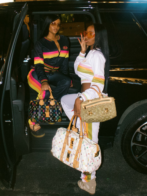 Women Zippered Long-Sleeved Top and Pants Two-Piece Set