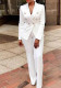 Women Long-Sleeved Blazer Pants Two-Piece Set