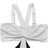 Women Sexy Strapless Casual Wide-Leg Dress Jumpsuit