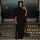 Women Backless Sexy Pleated Off-Shoulder Lace-Up Bodycon Dress