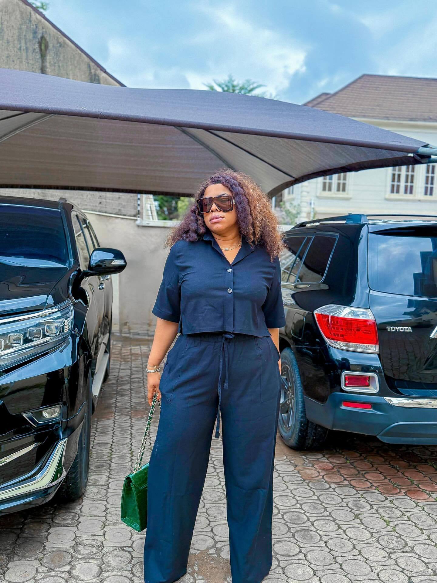 Plus Size African Women Short Sleeve Turndown Collar Shirt and Pants Casual Two-Piece Set