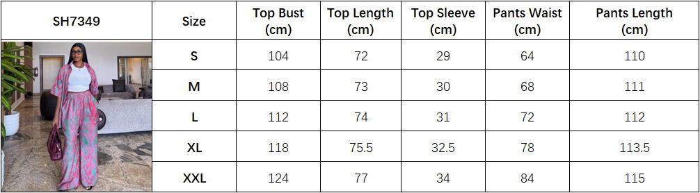 Plus Size African Women Turndown Collar Print Shirt and Wide-Leg Pants Two-Piece Set