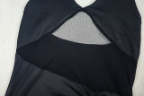 Women Pleated Floral Irregular V-Neck Sleeveless Backless Bodycon Dress