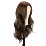 Women's Fashion Lace Front Wavy Wig Afro Long Curly Synthetic Cap