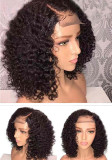 Women's Afro Kinky Curly Short Wig Synthetic Cap