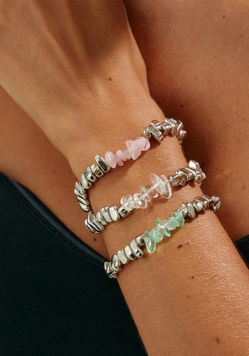 Women's Sweet & Chic Irregular Stone Style Bracelet