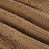 Women's Retro Solid High-Neck Cut-Out Bat Sleeve Slim Waist Knit Top