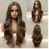 Women's Fashion Lace Front Wavy Wig Afro Long Curly Synthetic Cap