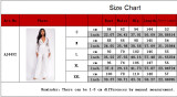 Women's Lace Patchwork Long Sleeve Casual Wide-Leg Jumpsuit
