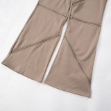 Women Fall/Winter Solid Multi-Zip Elastic Drawstring Athletic Casual Top