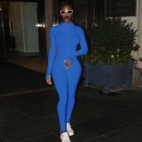 Women Spring/Autumn Turtleneck Embroidered Casual Jumpsuit