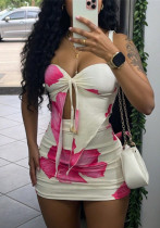 Women's Sexy Vest Bodycon Skirt Two-Piece Set