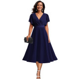 Women's Sexy V-Neck A-Line Dress