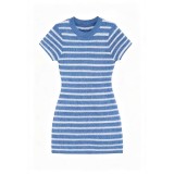 Women's Stripe Chic Short Sleeve Slim Fit Knitting Dress