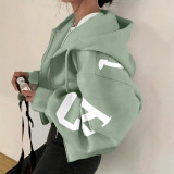 Women Casual Printed Long-Sleeved Hoodies