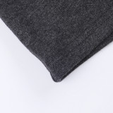 Women's Slim Waist Basic Long Sleeve Top Autumn Solid Color Slim Fit T-Shirt