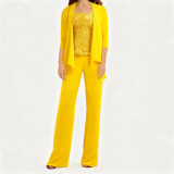 Women Lace Camisole Top and Pants Two-Piece Set